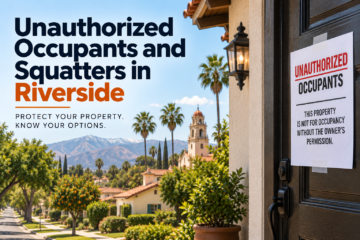 Unauthorized Occupants Squatters Riverside